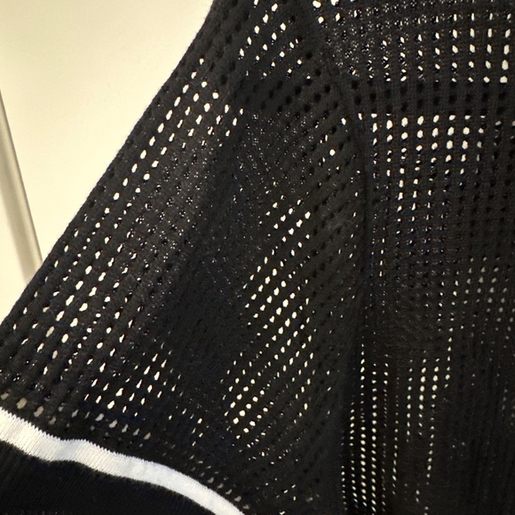 Evereve cotton mesh T-shirt sweater sz M - Picture 2 of 5